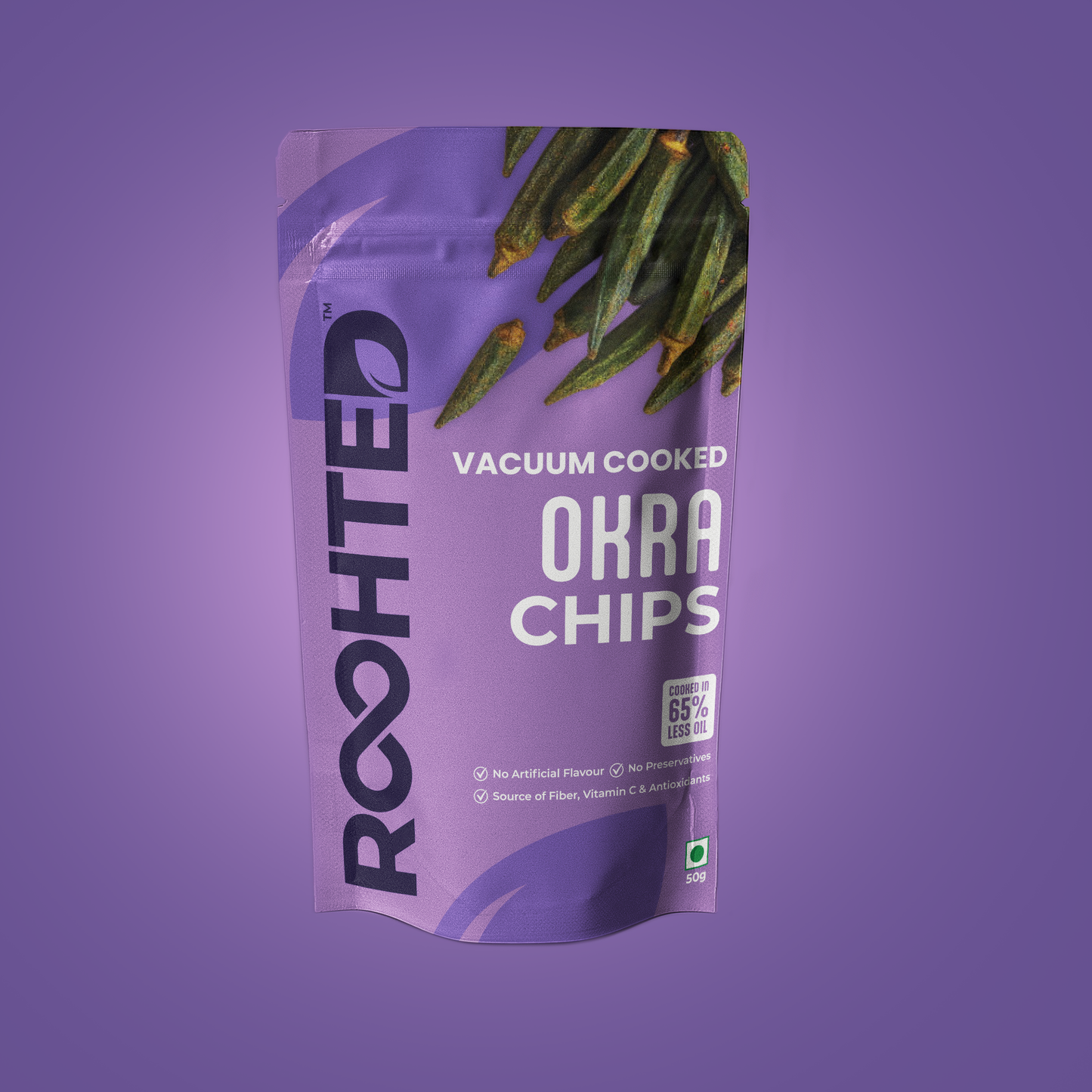 Vacuum Cooked Okra Chips - (Pack of 2 - 30 gms each)